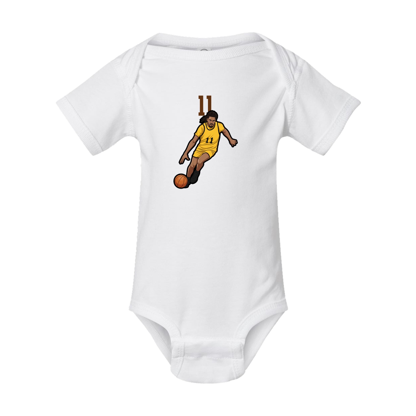 Baby Onesie — Number Top in White