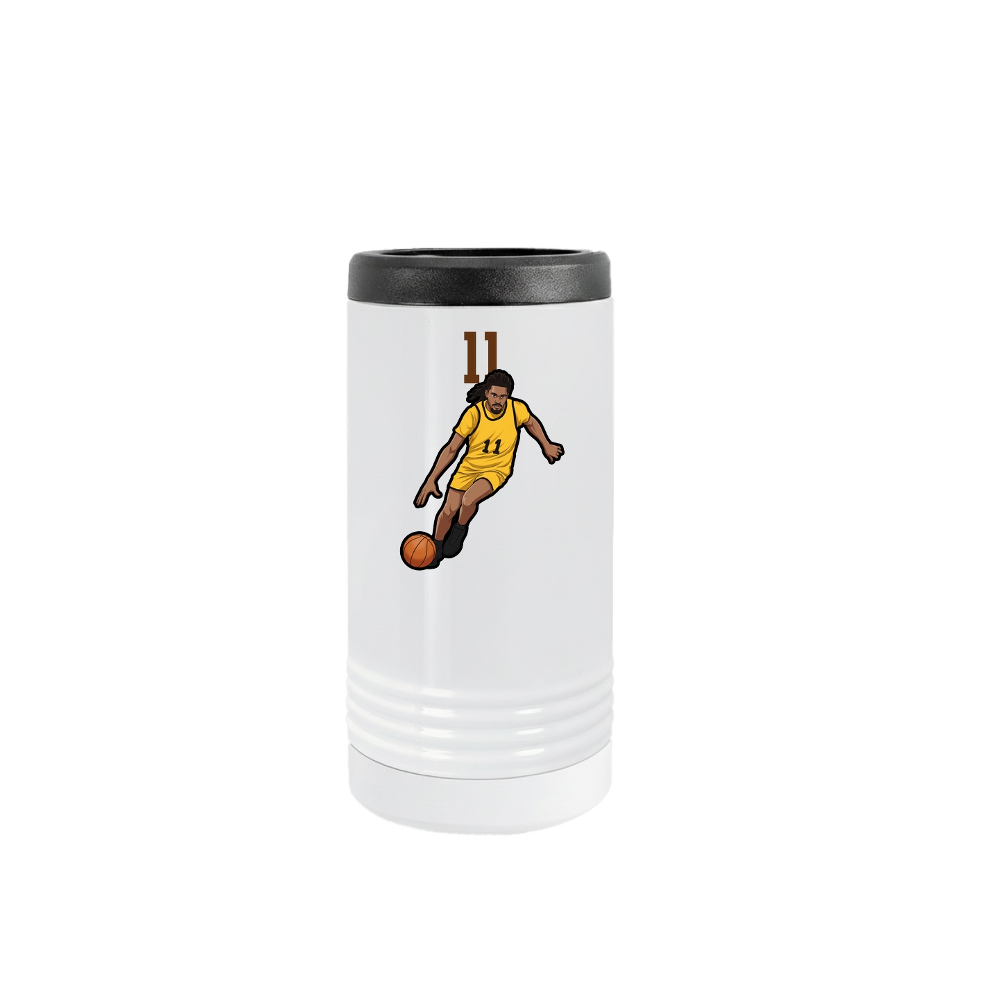 Slim Beverage Holder — Number Top in White