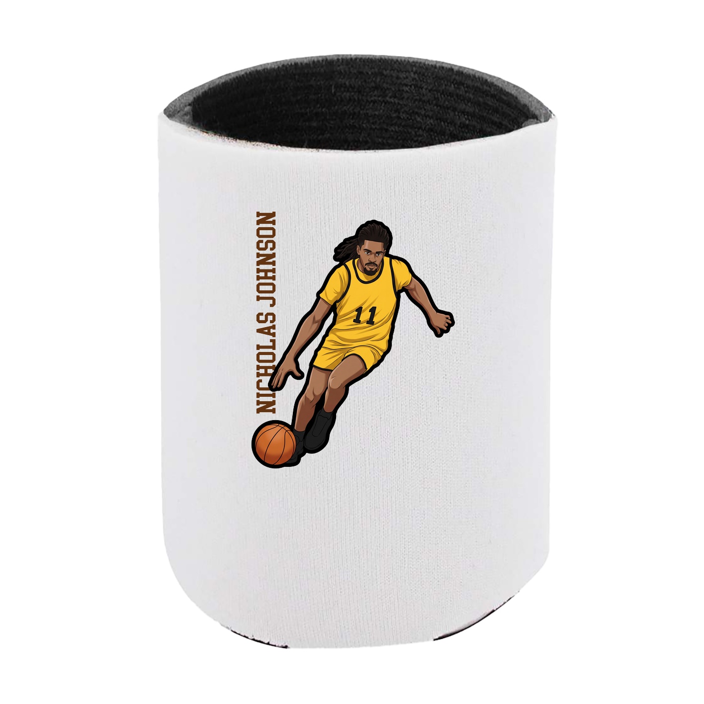 Can Holder — Name Vertical in White