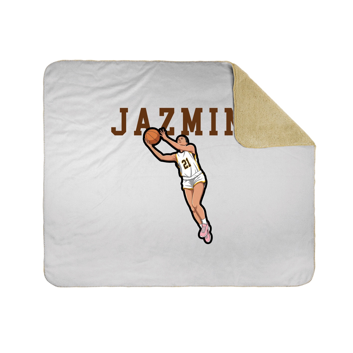 Throw Blanket — Shirsey in White