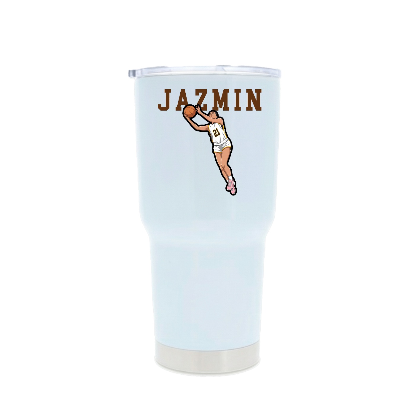30oz Stainless Steel Tumbler — Shirsey in White