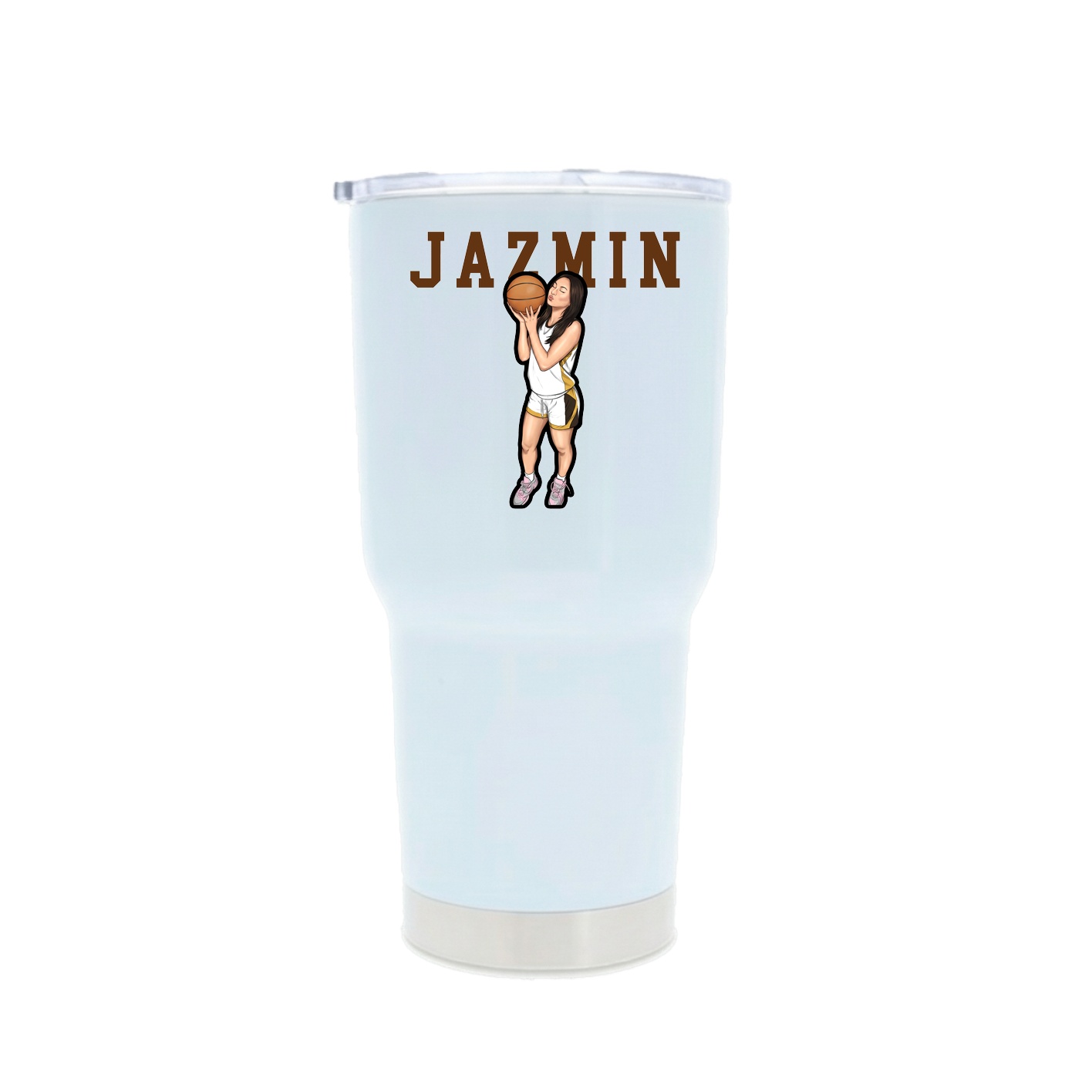 30oz Stainless Steel Tumbler — Shirsey in White