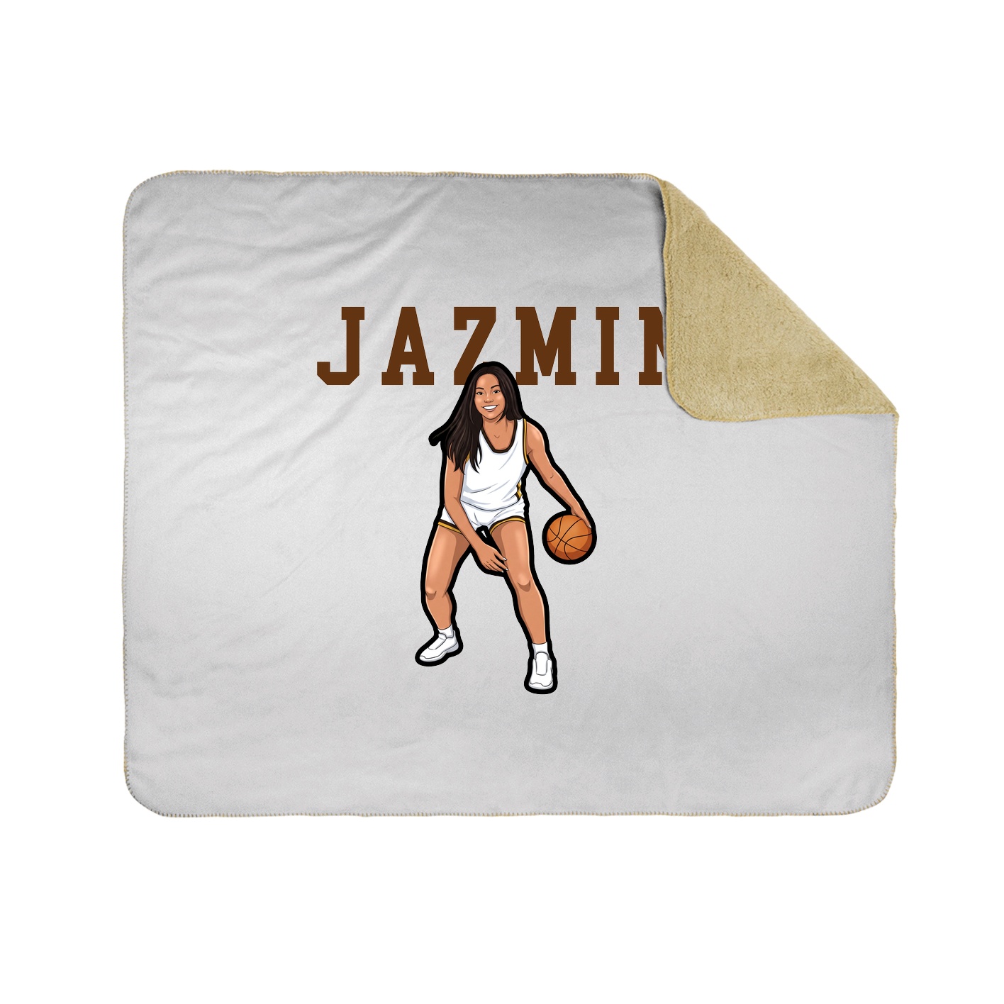 Throw Blanket — Shirsey in White