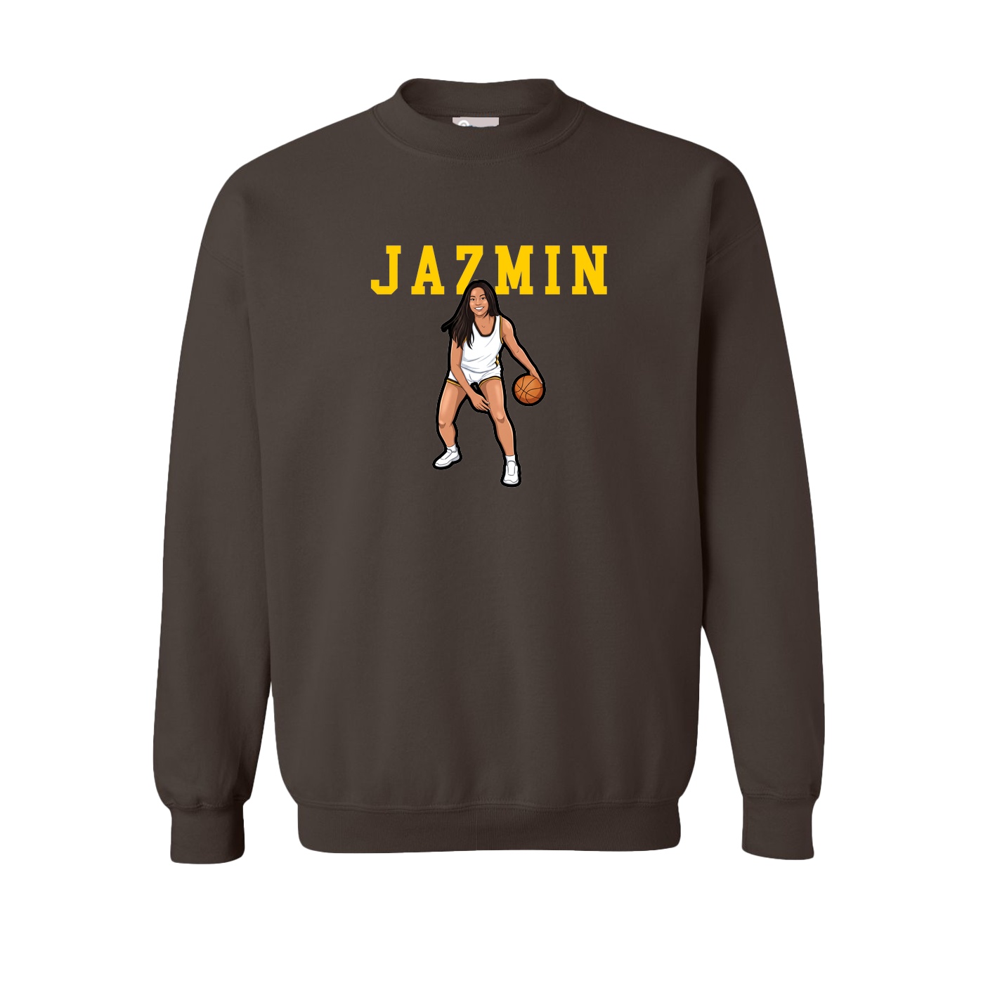 Fleece Crew — Shirsey in Brown