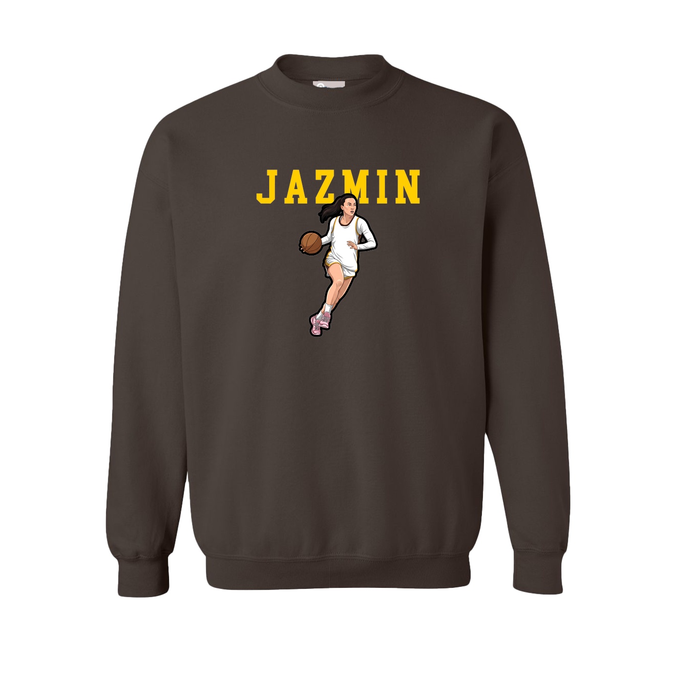 Fleece Crew — Shirsey in Brown