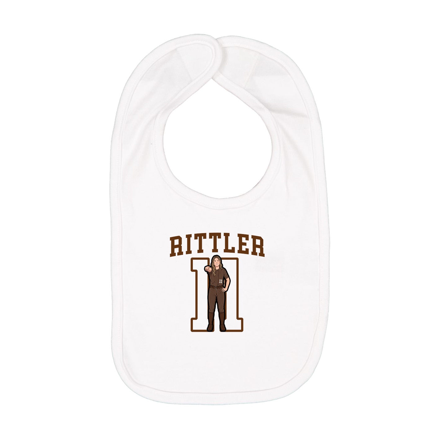 Infant Bib — Shirsey in White