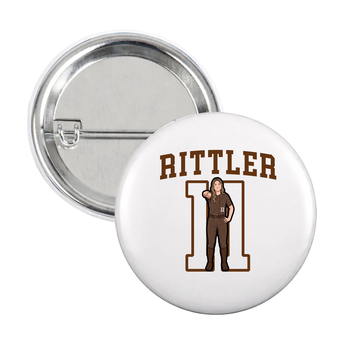 Game Day Button — Shirsey in White