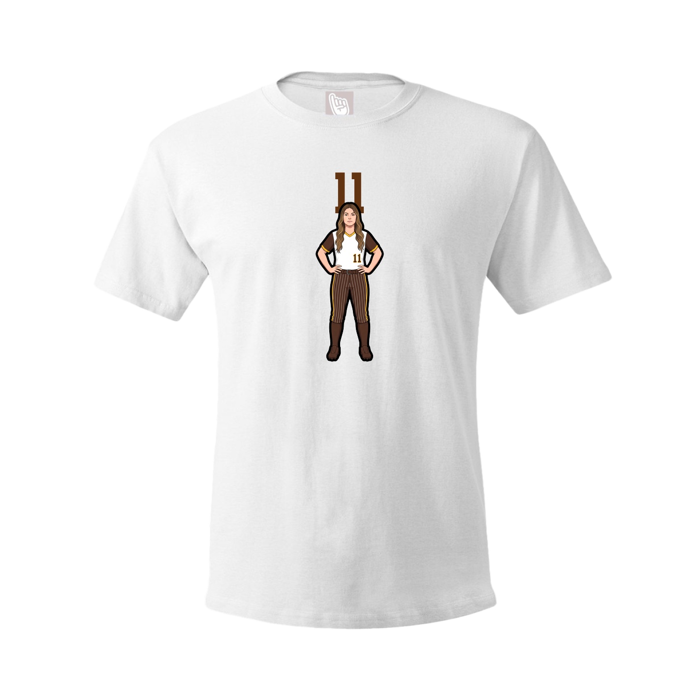 Tee — Number Top in White