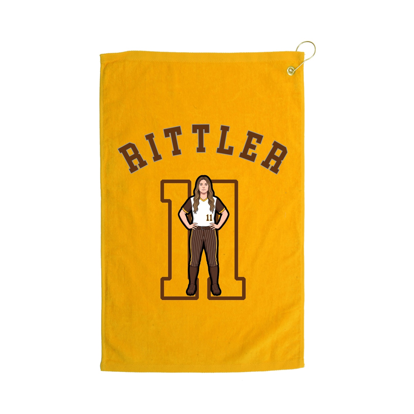 Golf Towel — Shirsey Arch in Gold