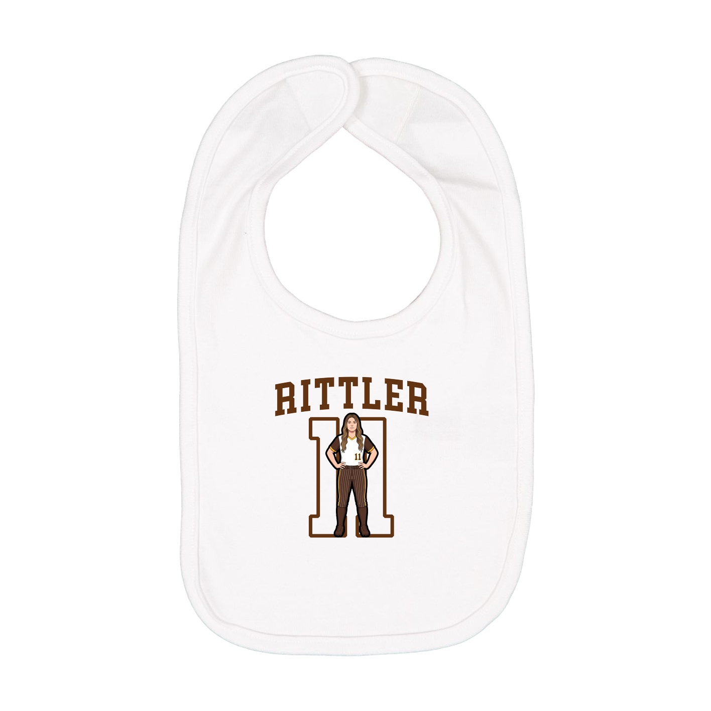Infant Bib — Shirsey in White