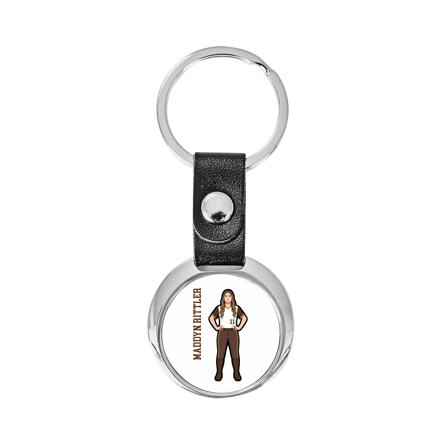 Key Chain — Name Vertical in Classic