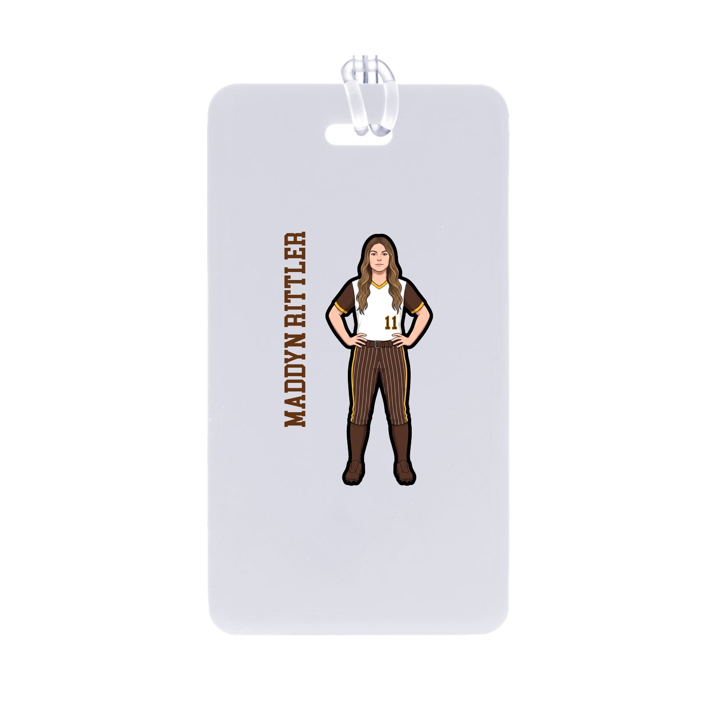 Bag Tag — Name Vertical in Classic