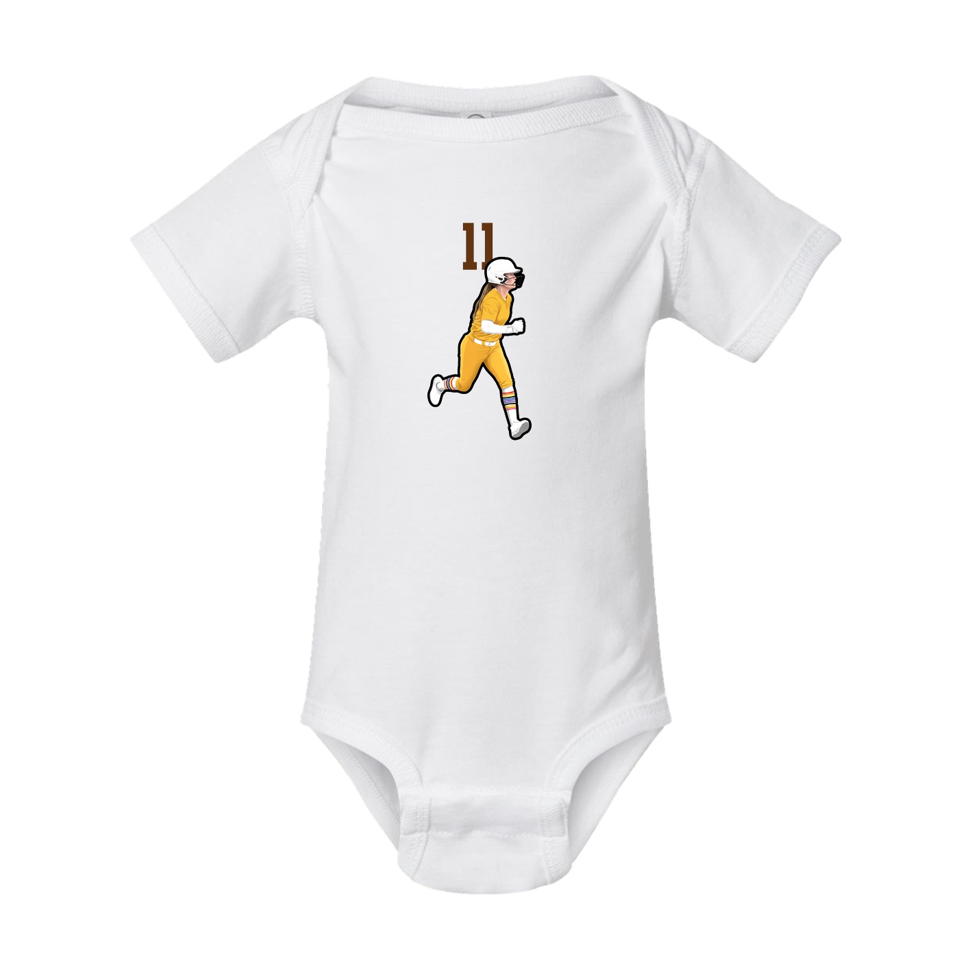 Baby Onesie — Number Top in White
