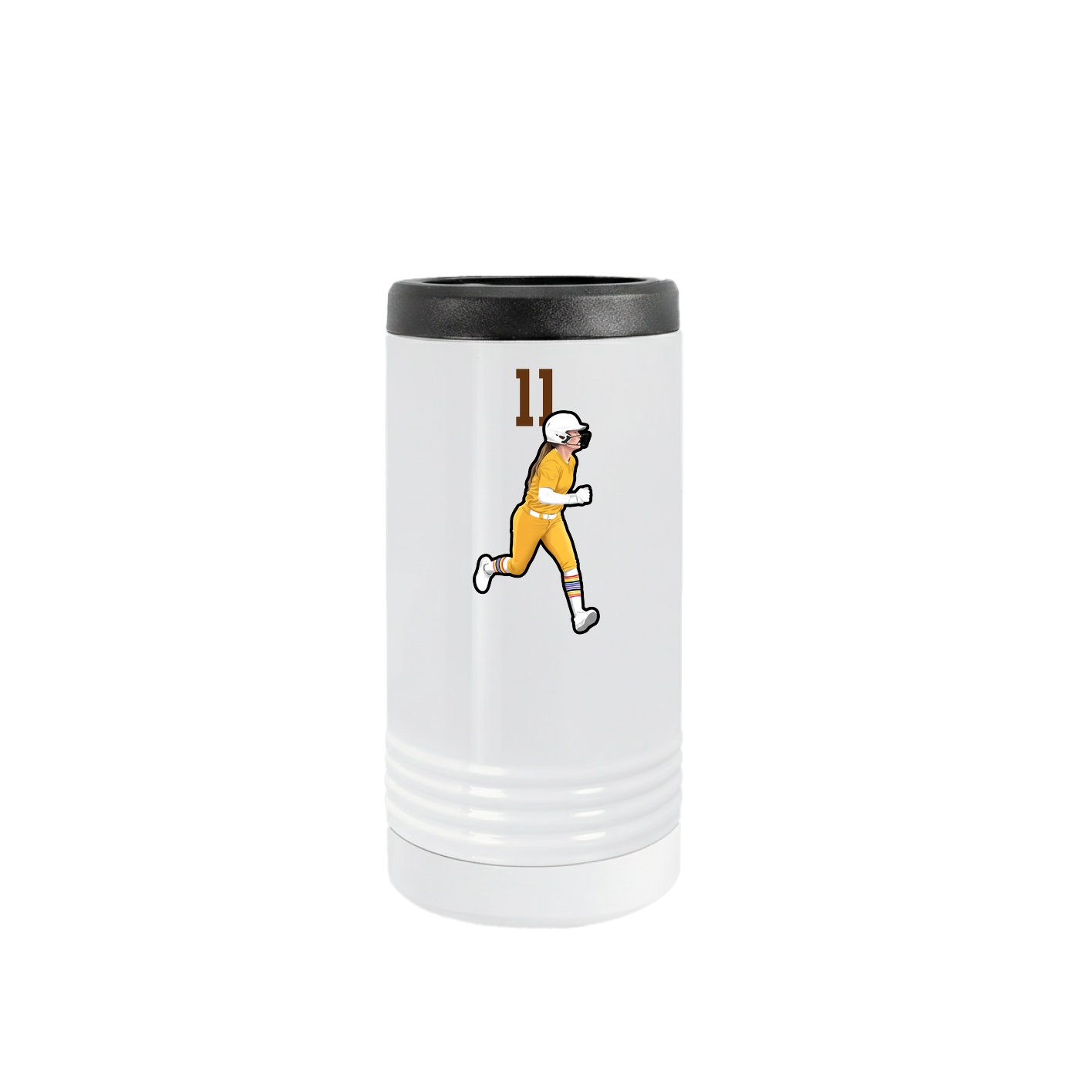 Slim Beverage Holder — Number Top in White