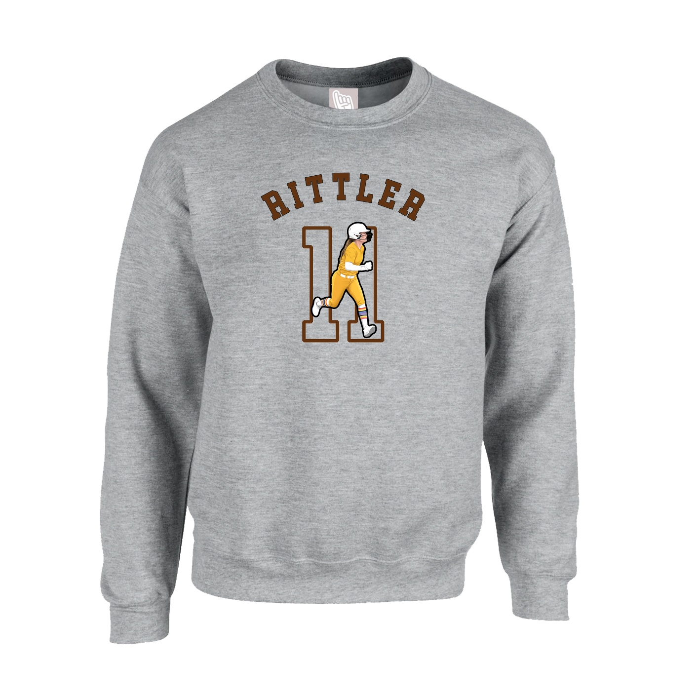 Fleece Crew — Shirsey Arch in Grey