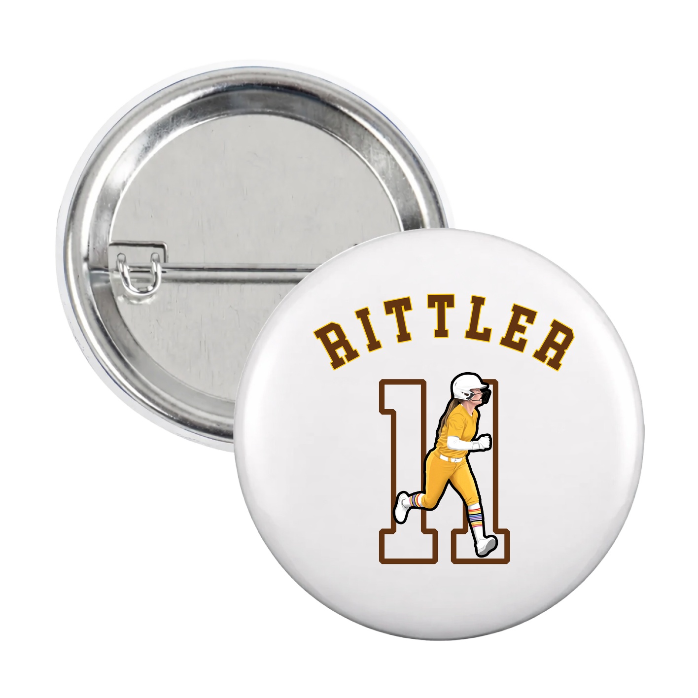 Game Day Button — Shirsey Arch in White