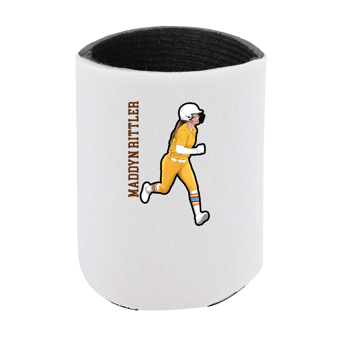 Can Holder — Name Vertical in White