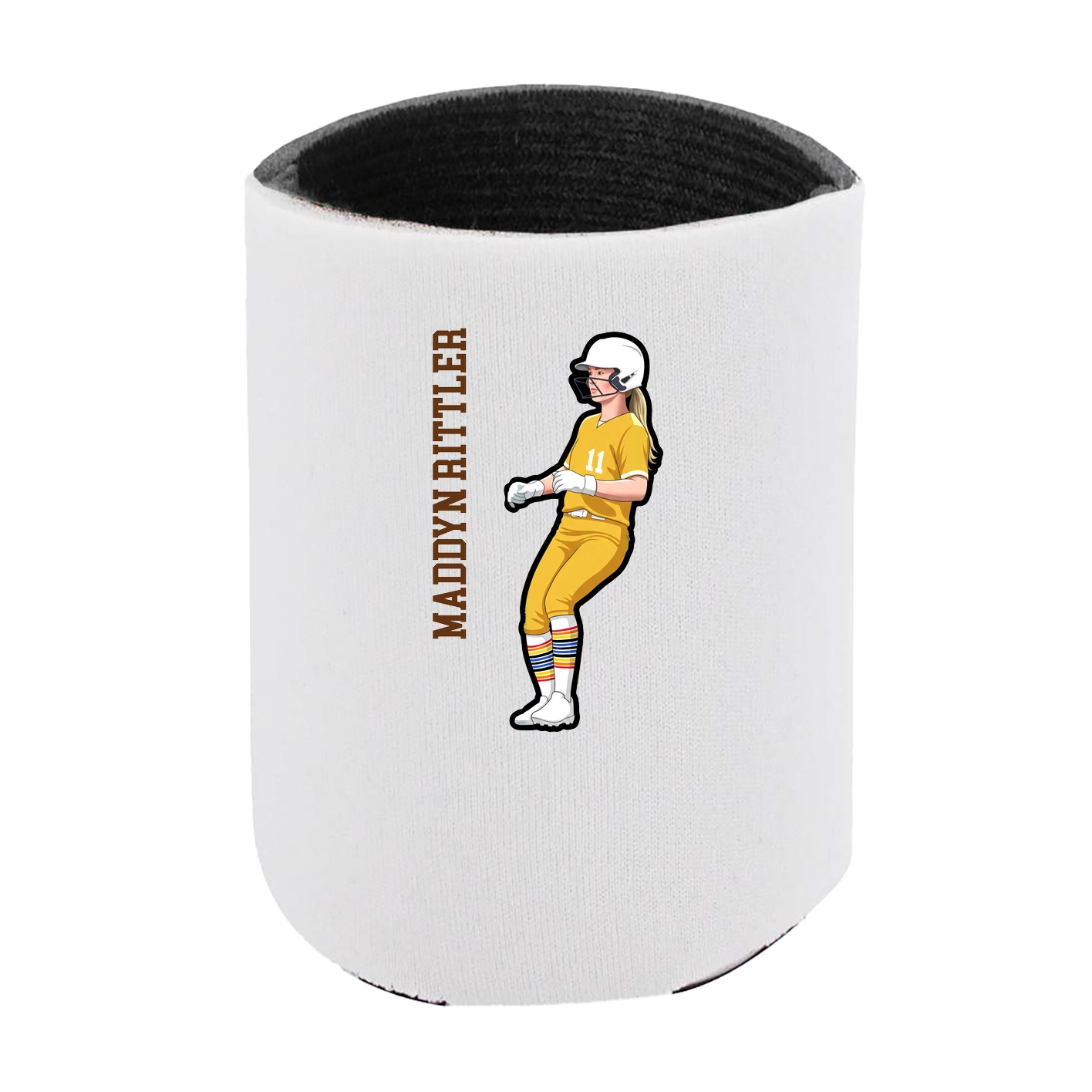 Can Holder — Name Vertical in White