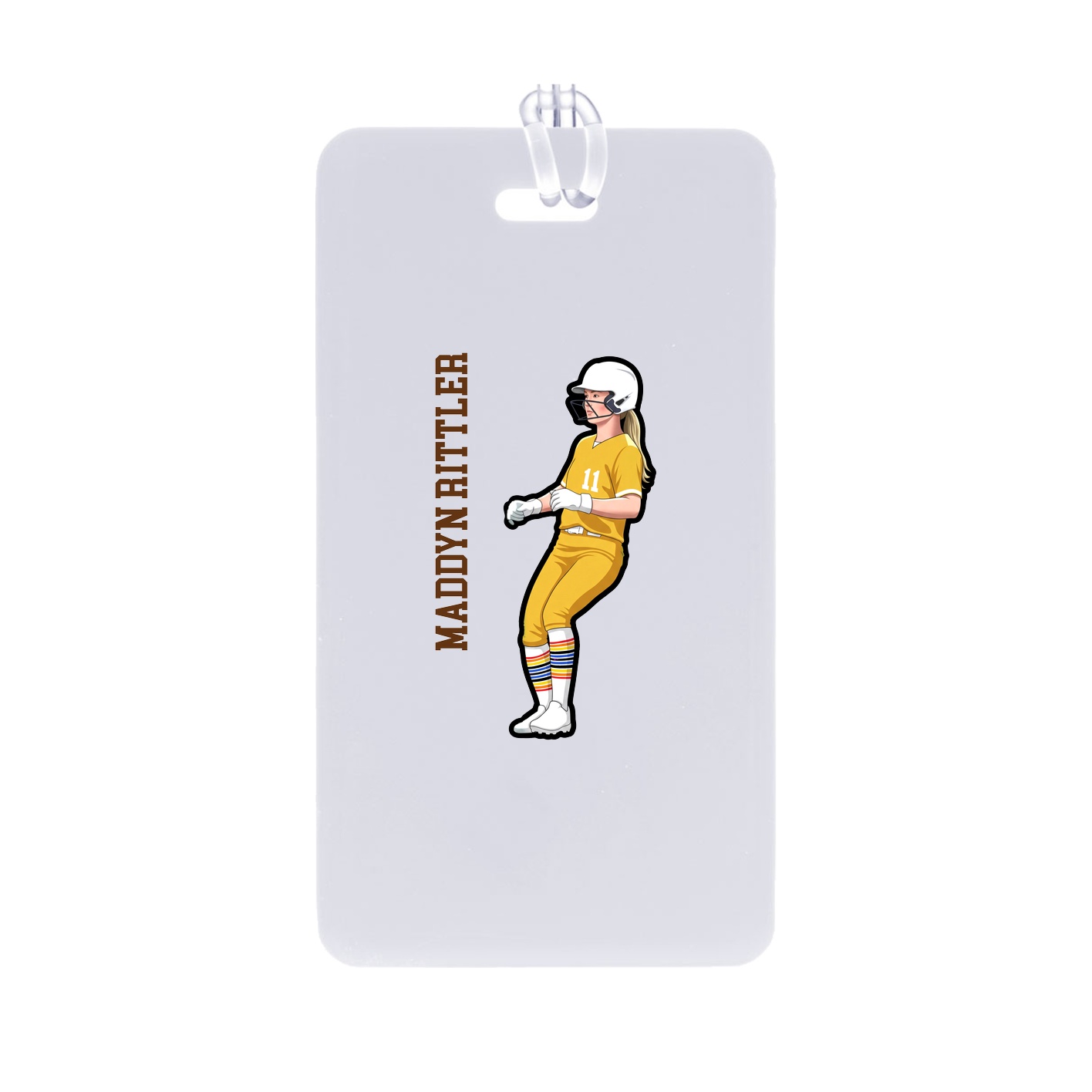 Bag Tag — Name Vertical in Classic