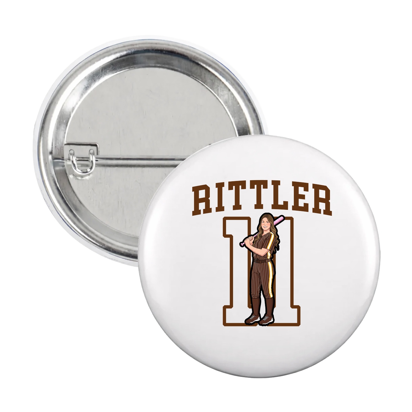Game Day Button — Shirsey in White