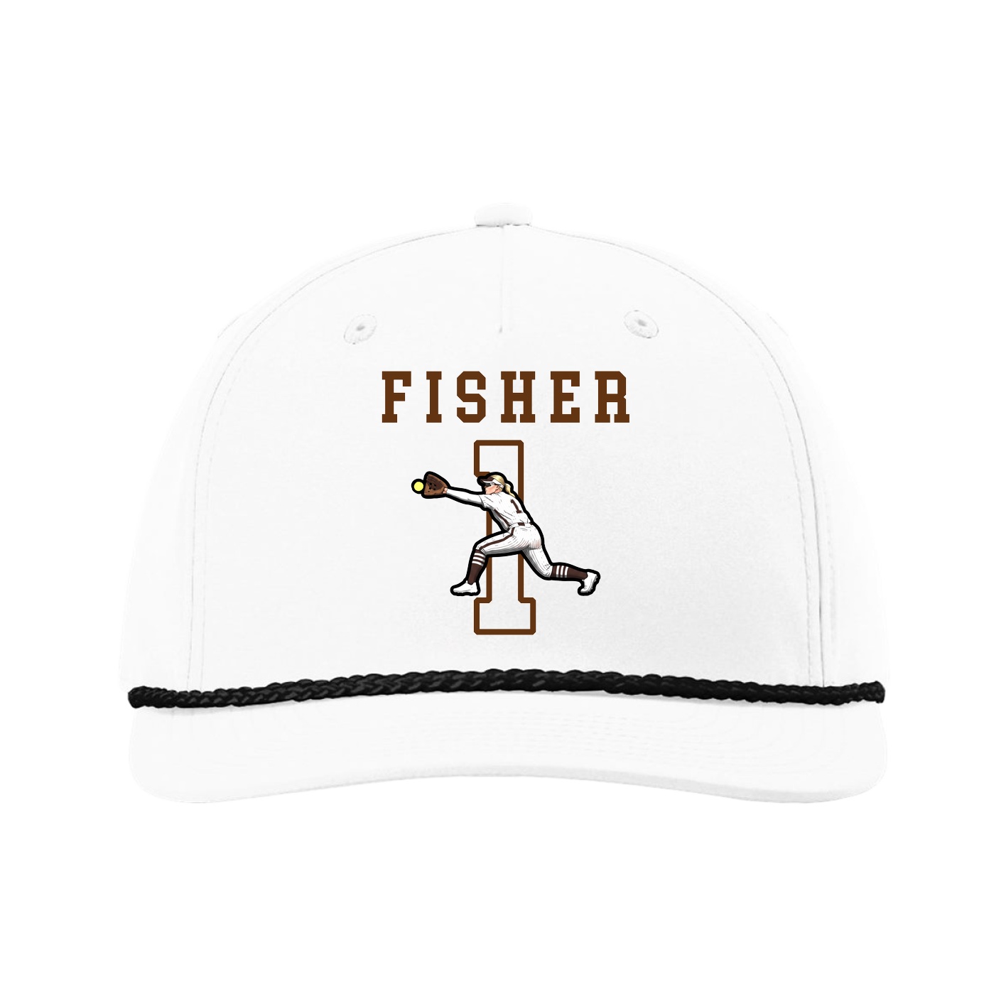 Five-Panel Classic Rope Cap — Shirsey in White