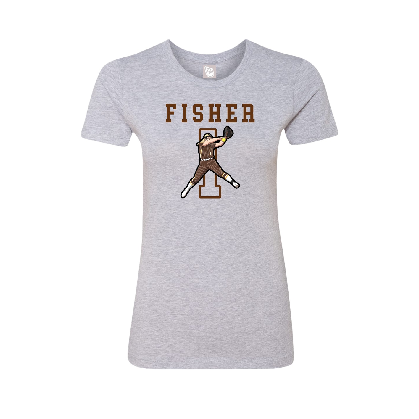 Fitted Women's Tee — Shirsey in Grey