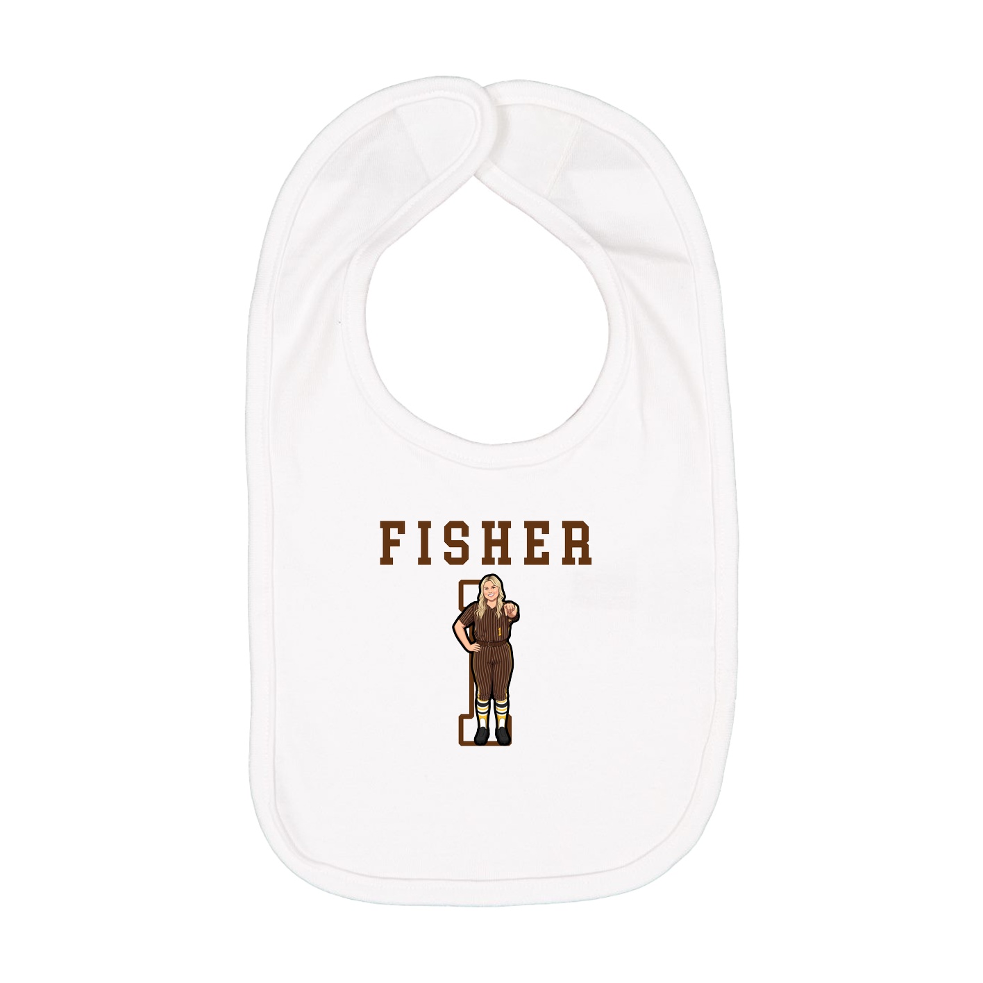 Infant Bib — Shirsey in White