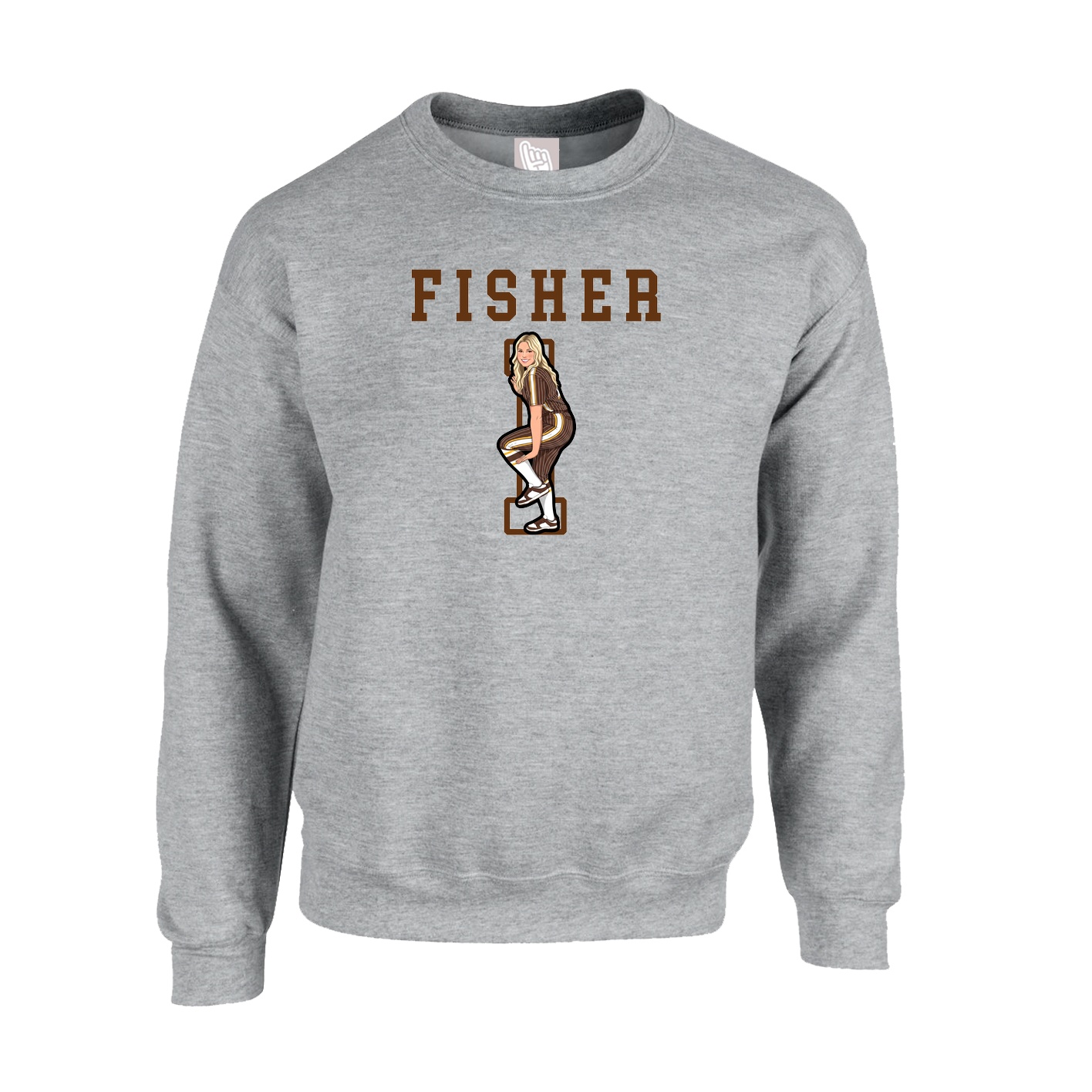 Fleece Crew — Shirsey in Grey