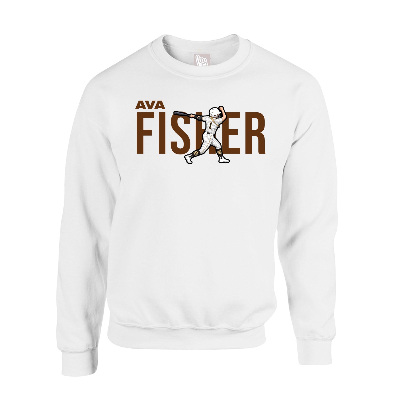 Fleece Crew — Player Name in White