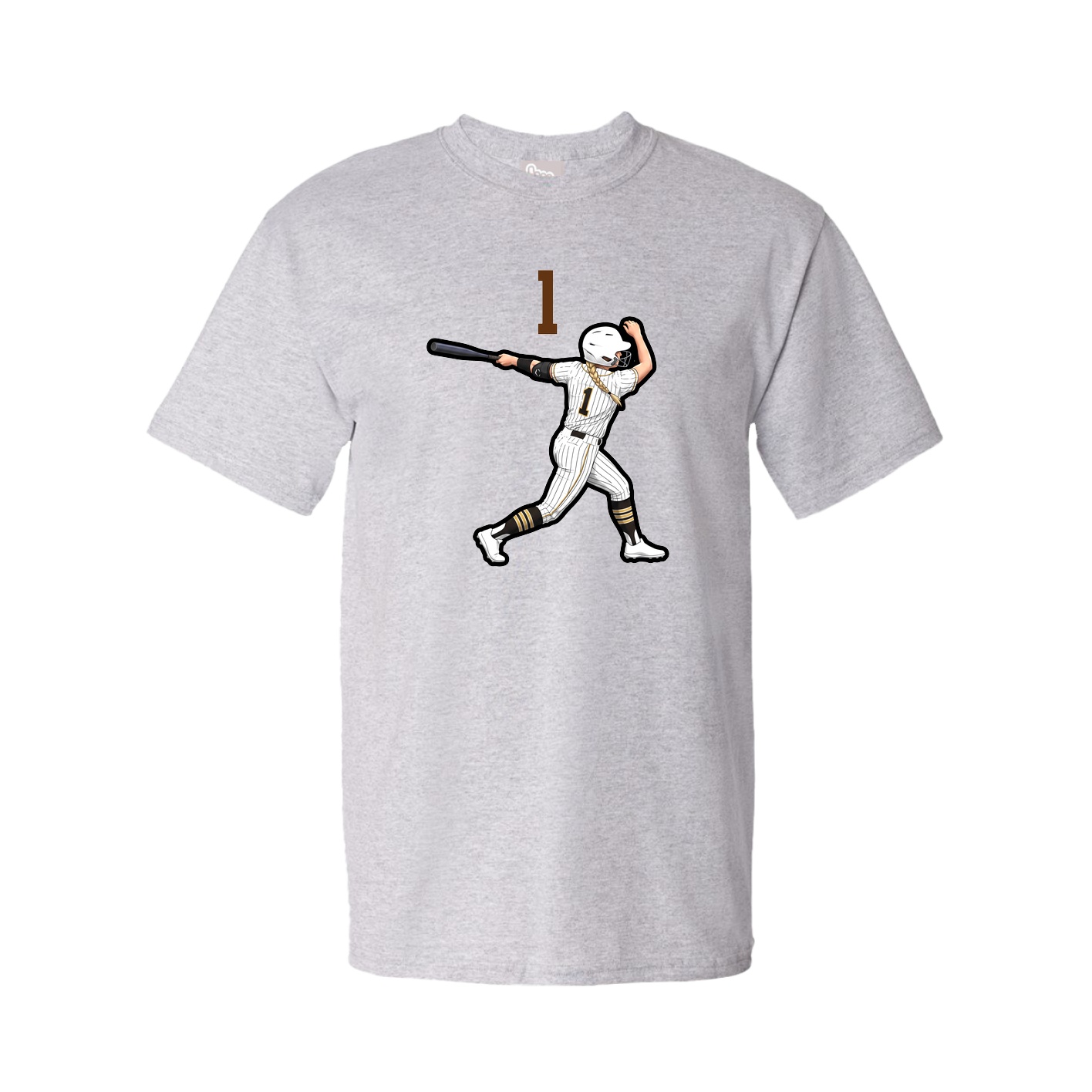 Tee — Number Top in Grey