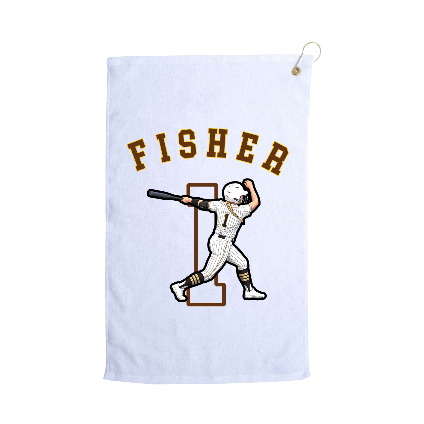 Golf Towel — Shirsey Arch in White