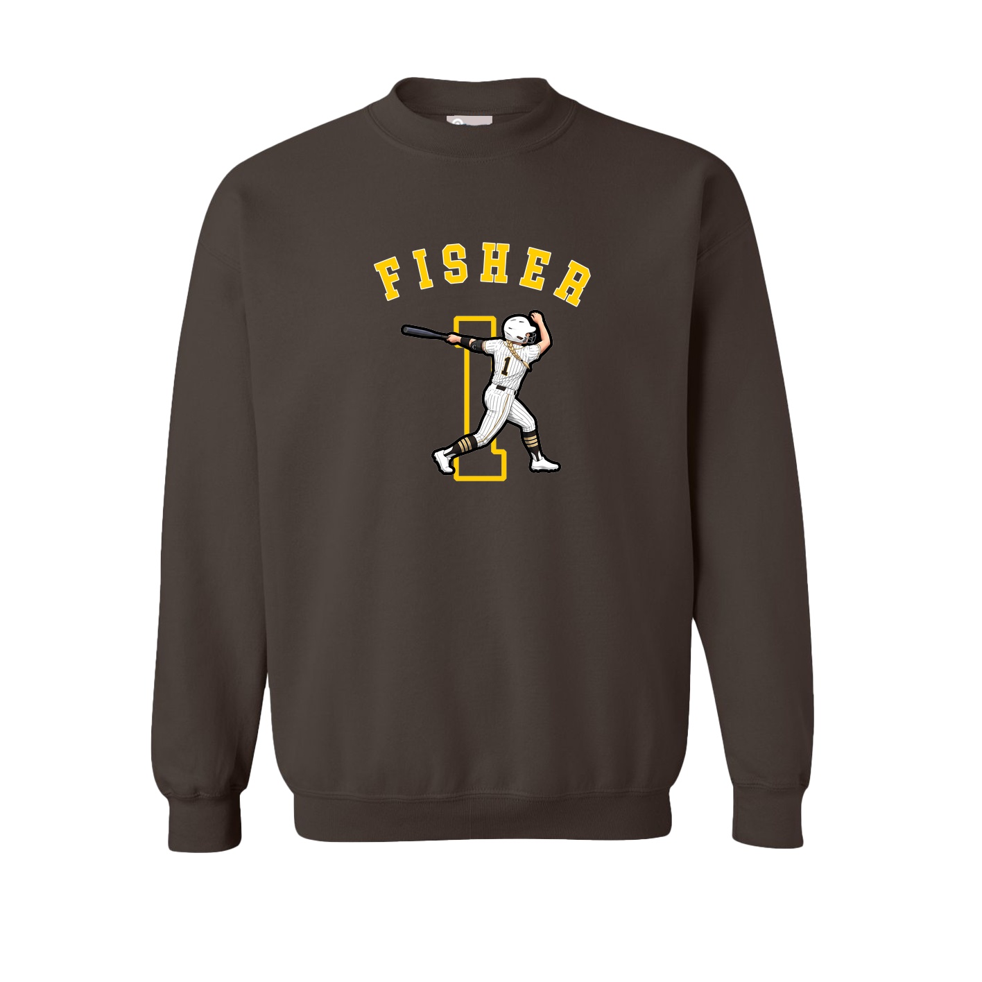 Fleece Crew — Shirsey Arch in Brown