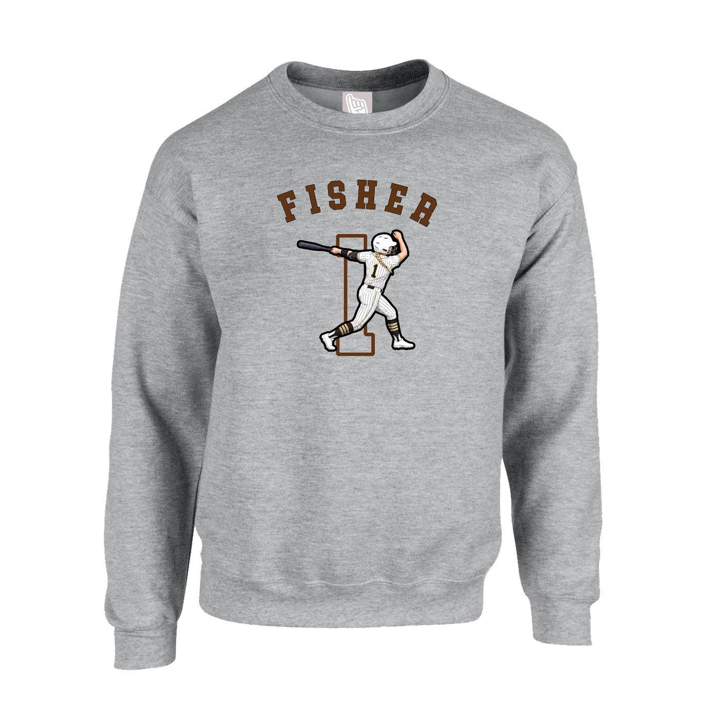 Fleece Crew — Shirsey Arch in Grey