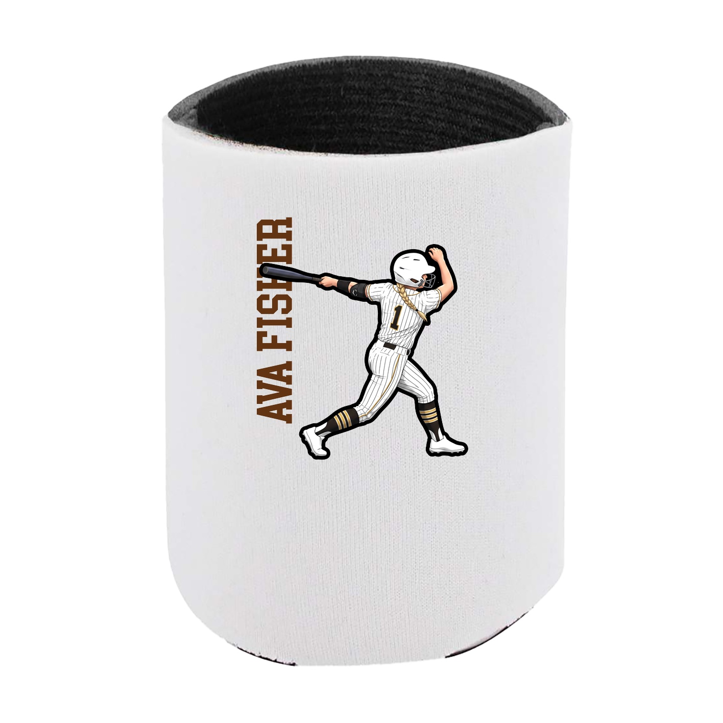 Can Holder — Name Vertical in White