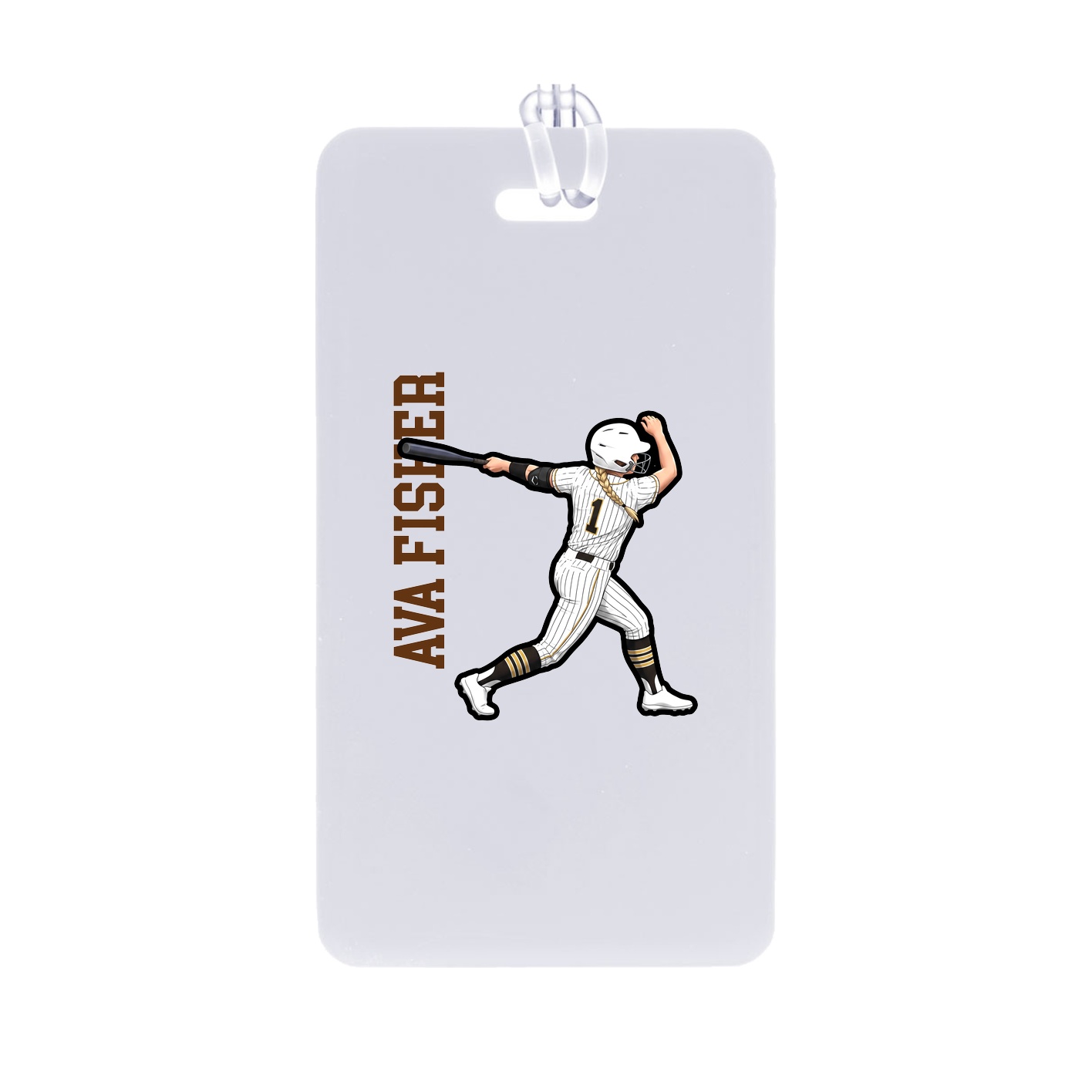 Bag Tag — Name Vertical in Classic