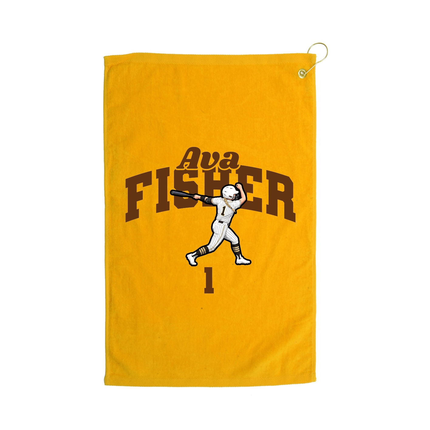 Golf Towel — Signature Arch in Gold