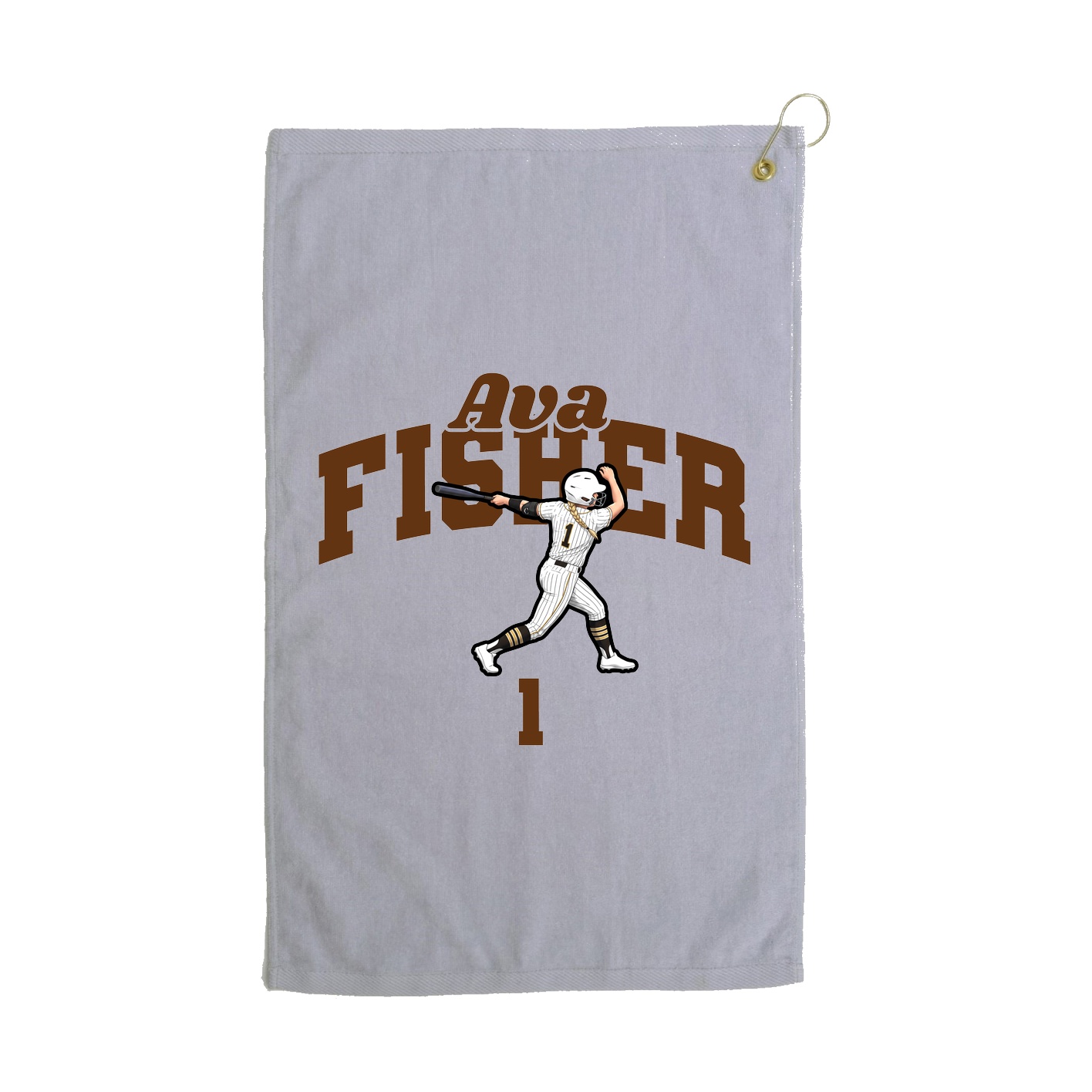 Golf Towel — Signature Arch in Grey