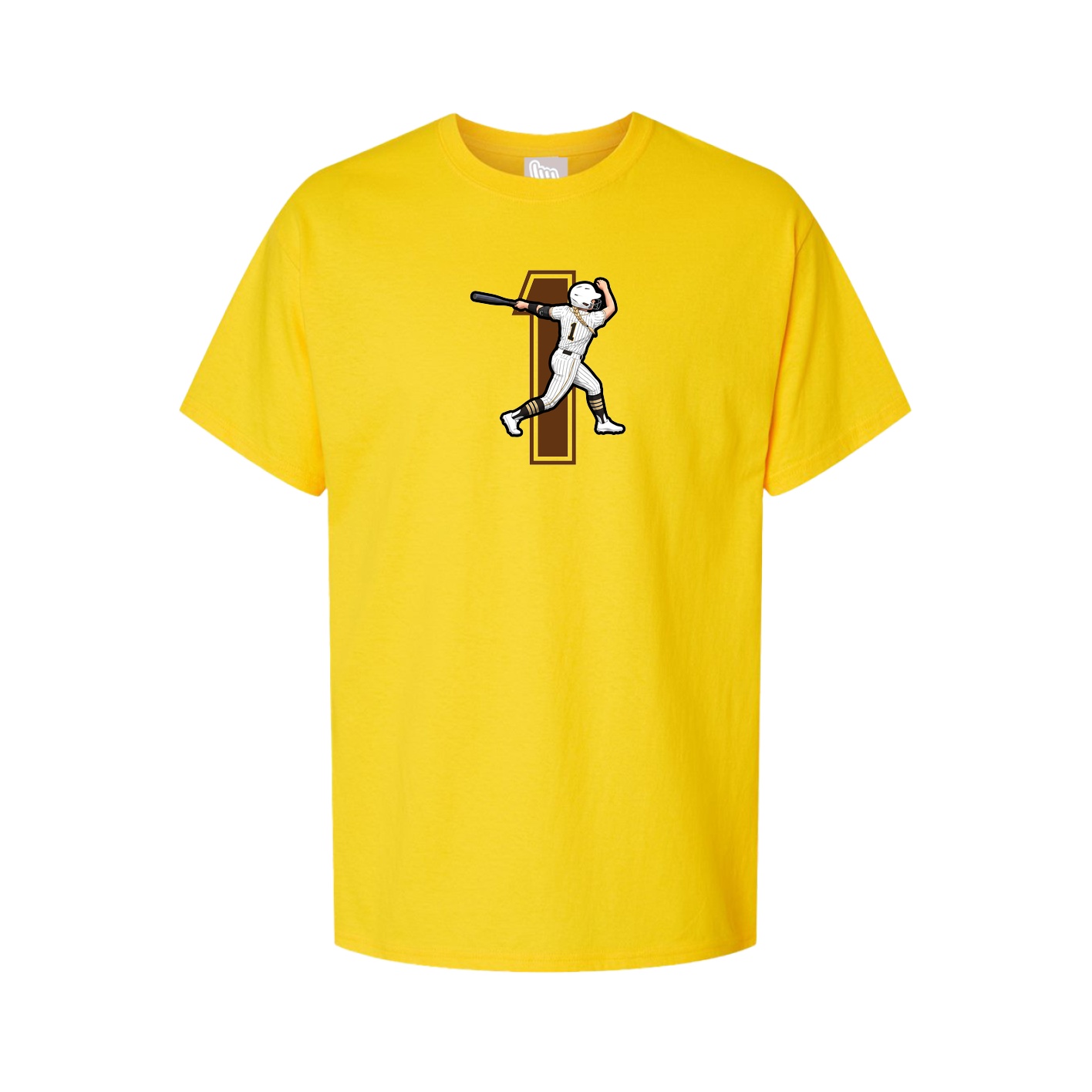 Youth Tee — Number in Gold