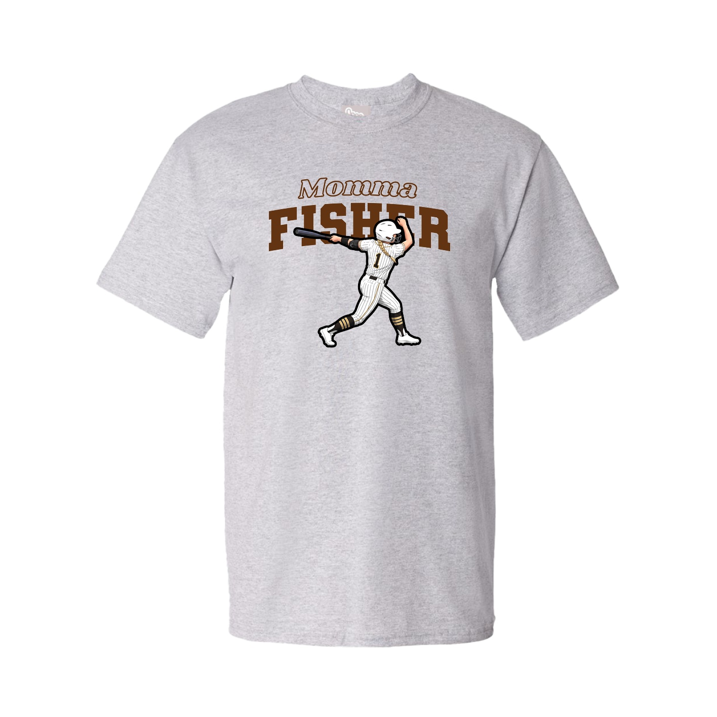 Youth Tee — Mothers Day Block in Grey