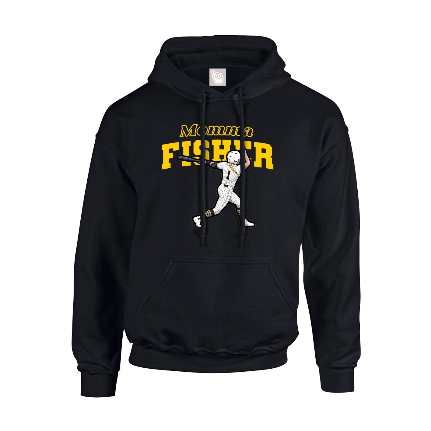 Hoodie — Mothers Day Block in Black