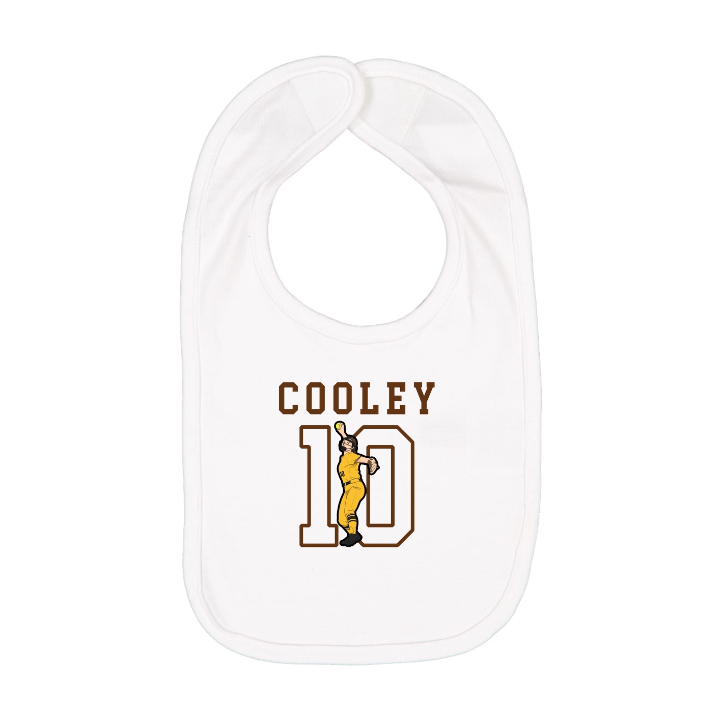 Infant Bib — Shirsey in White