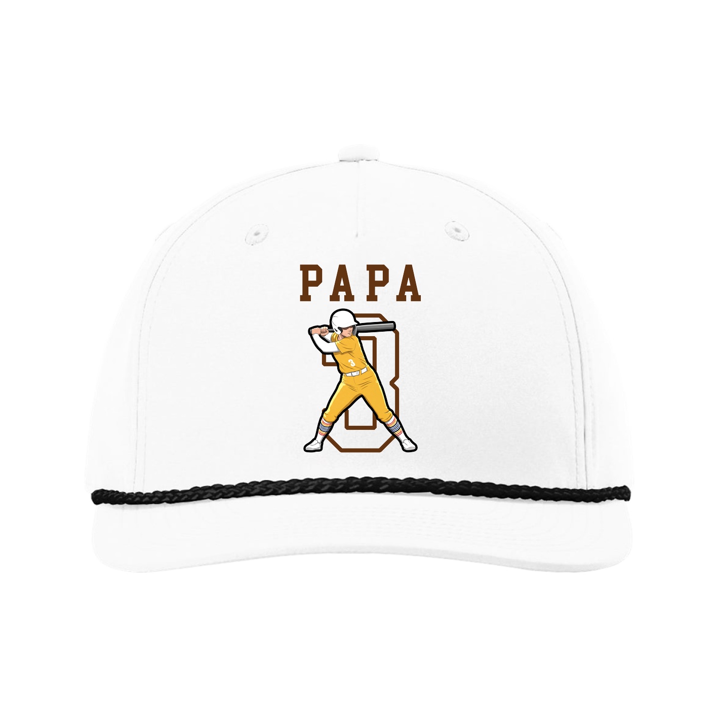 Five-Panel Classic Rope Cap — Shirsey in White