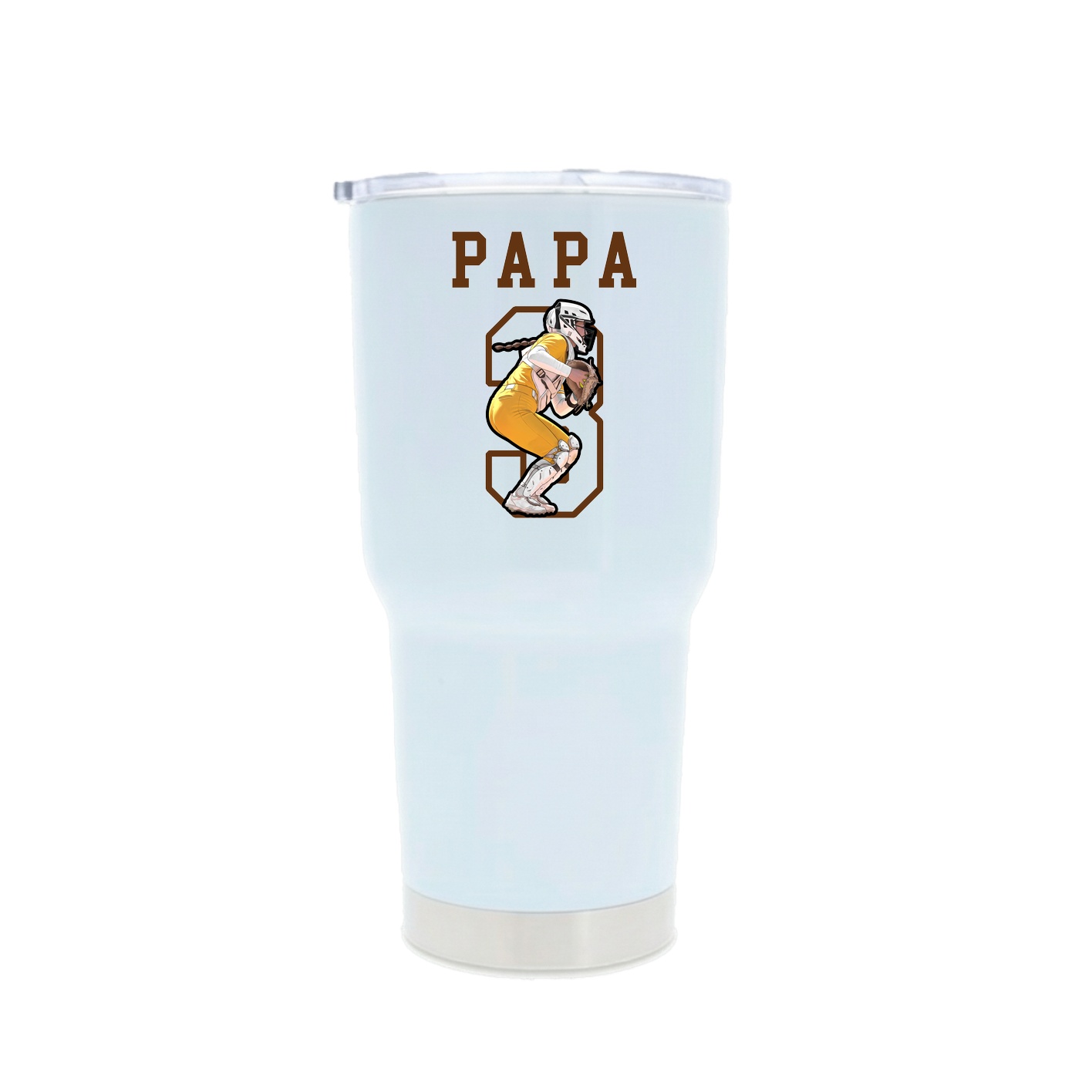 30oz Stainless Steel Tumbler — Shirsey in White