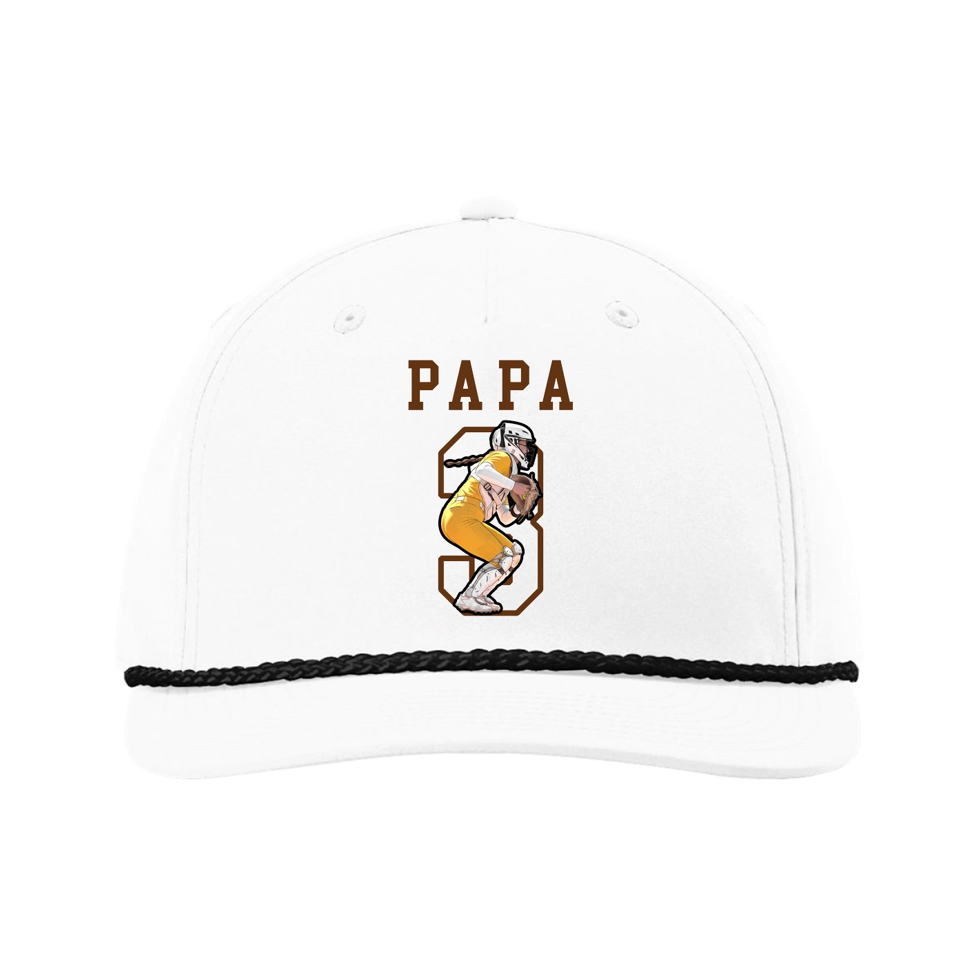 Five-Panel Classic Rope Cap — Shirsey in White