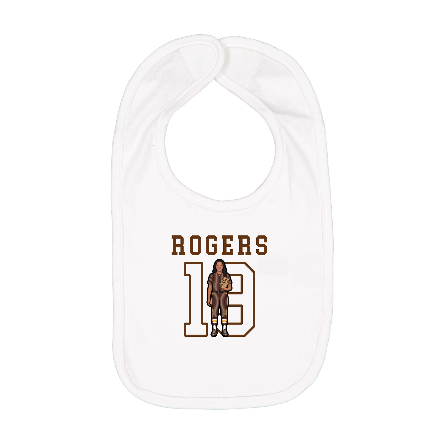 Infant Bib — Shirsey in White