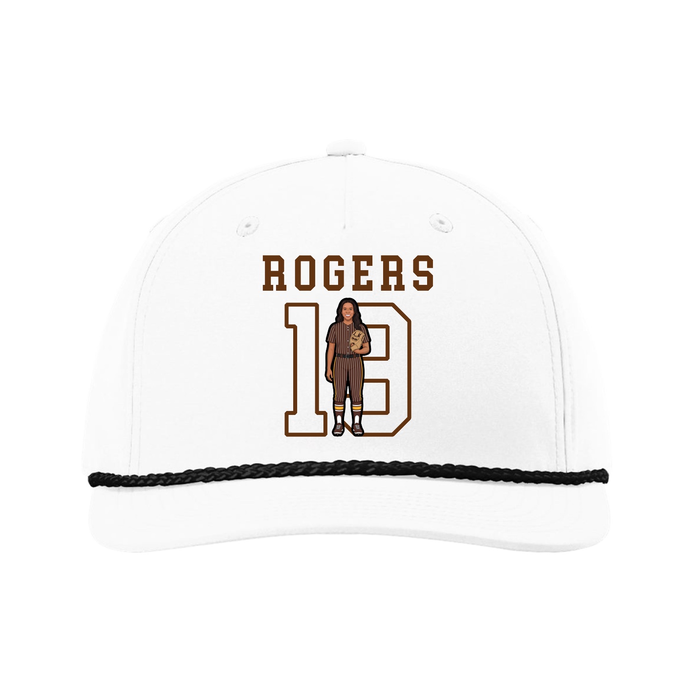 Five-Panel Classic Rope Cap — Shirsey in White