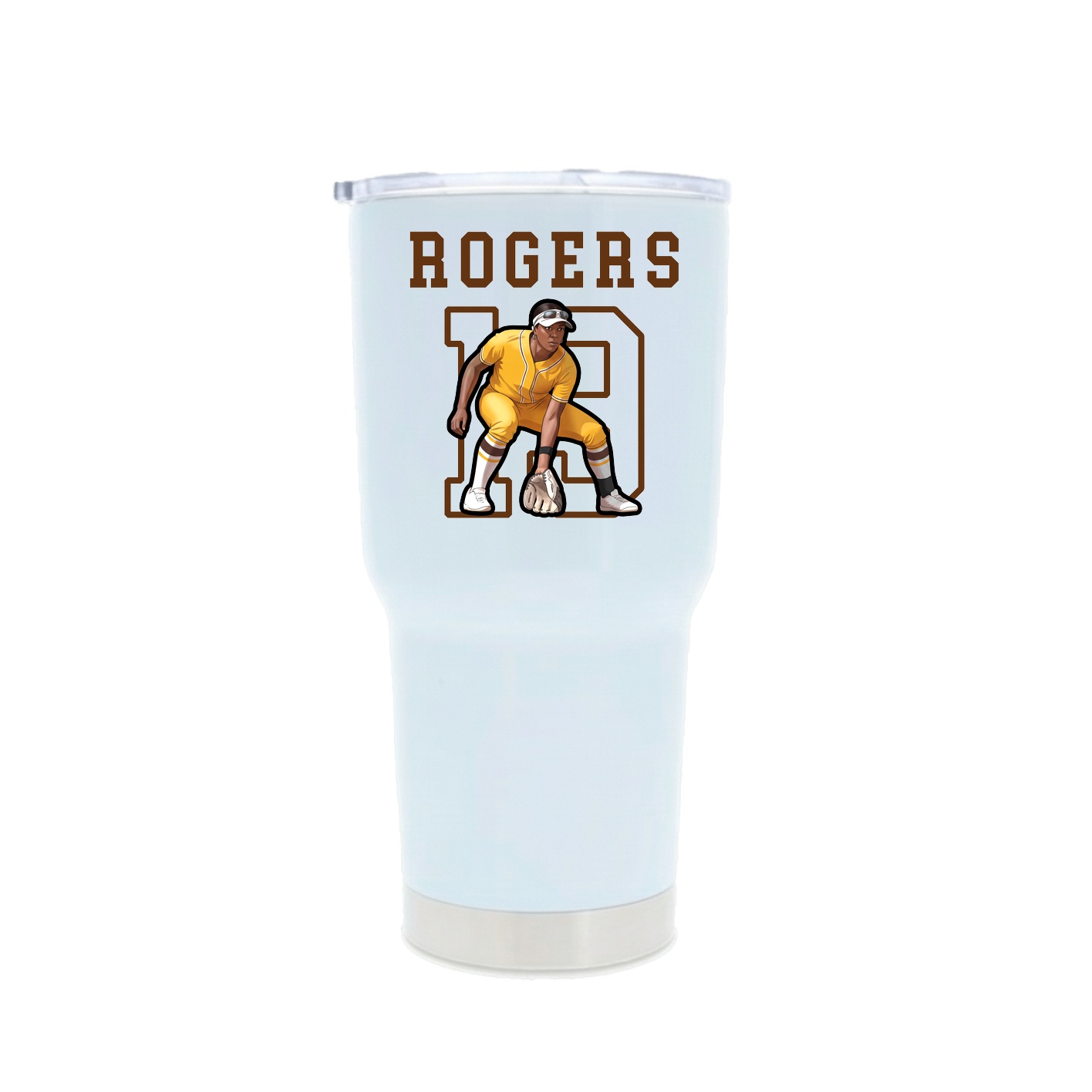 30oz Stainless Steel Tumbler — Shirsey in White