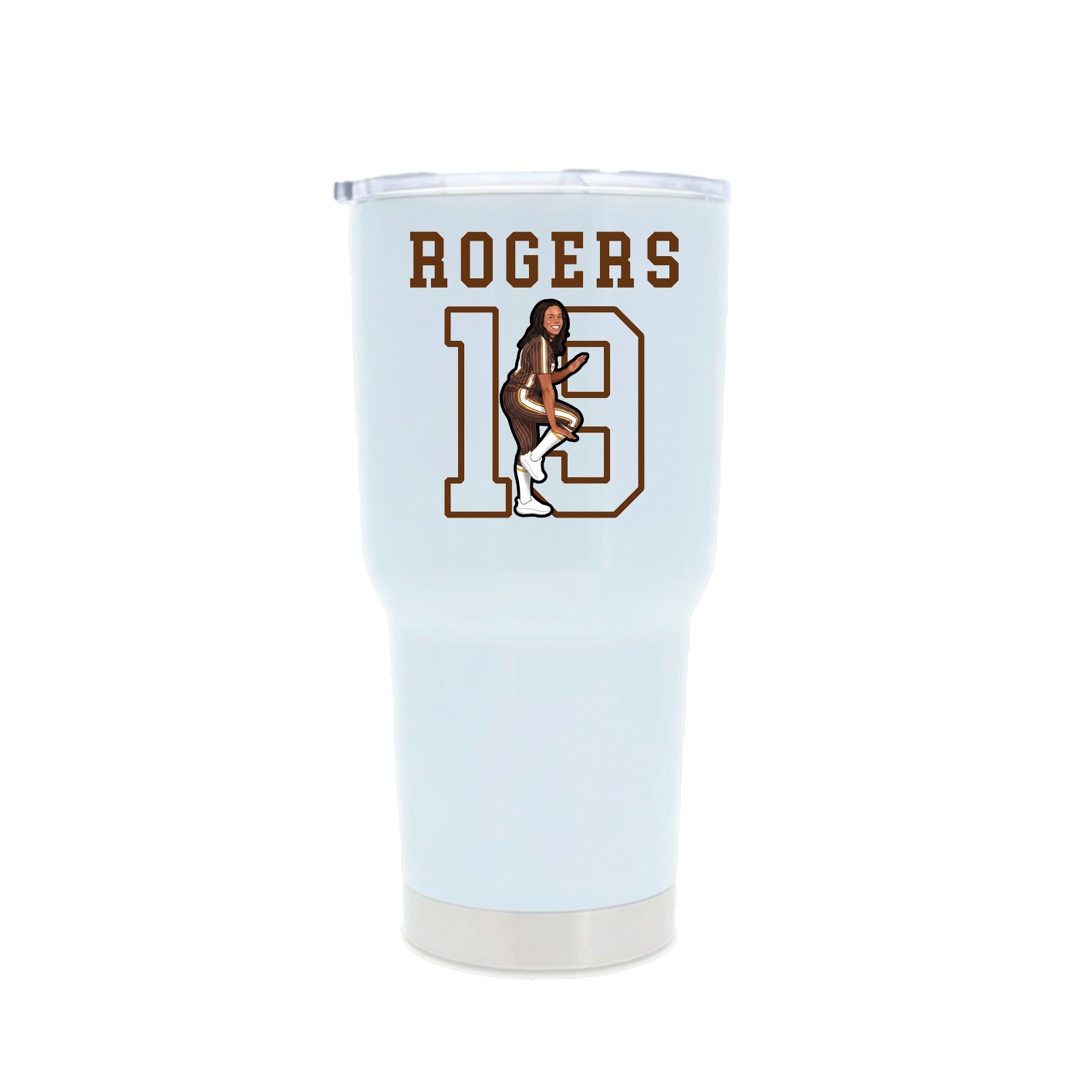 30oz Stainless Steel Tumbler — Shirsey in White