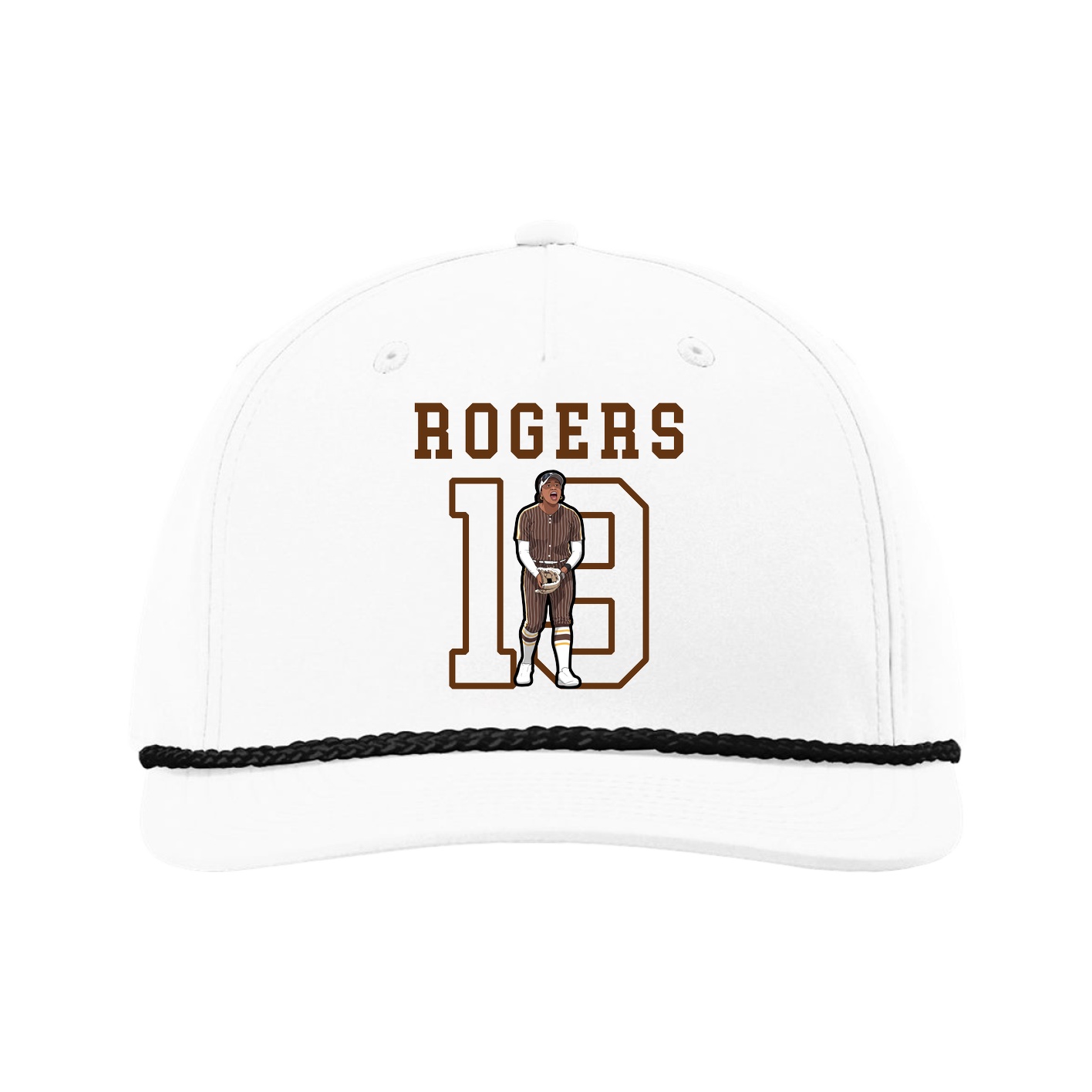 Five-Panel Classic Rope Cap — Shirsey in White