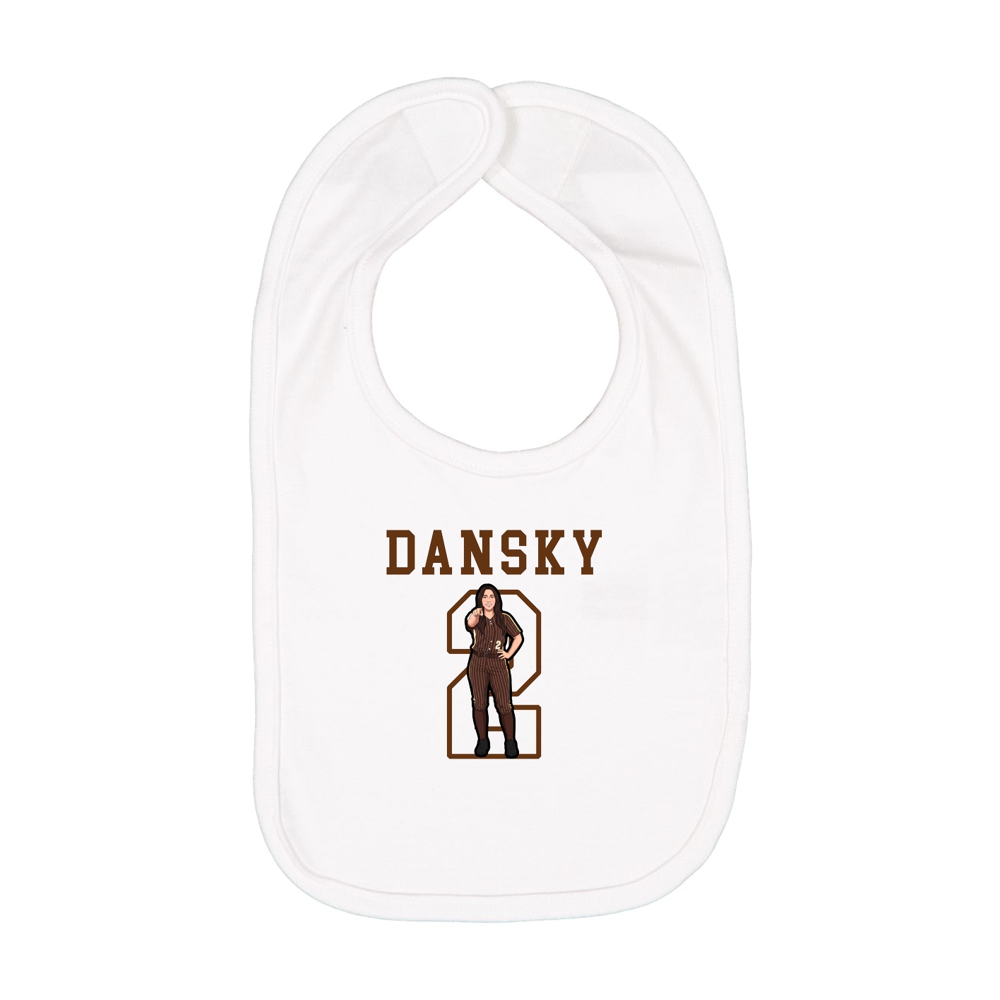 Infant Bib — Shirsey in White